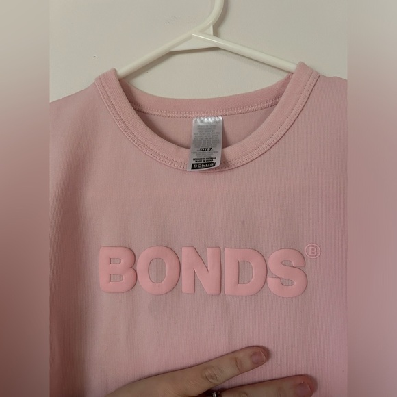 BONDS Pink Crew Neck Pullover Size 7 - Picture 4 of 7